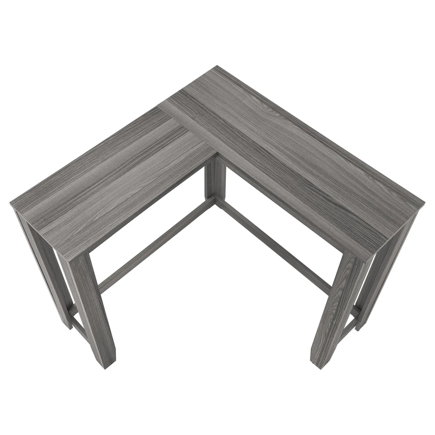 Table d'appoint - 48"L, console de coin gris - Monarch