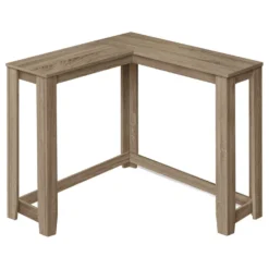 Table d'appoint - 48"L, console de coin taupe foncé - Monarch