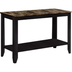 Table d'appoint - 44"L, espresso dessus marbre - Monarch
