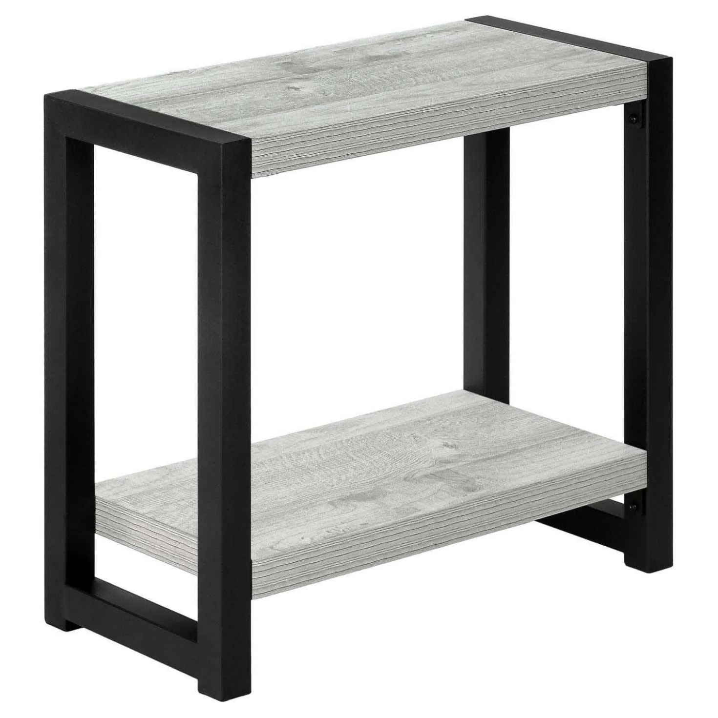 Table d'appoint - 2 niveaux, 1 tablette, panneaux épais, rectangulaire - 2 - Monarch