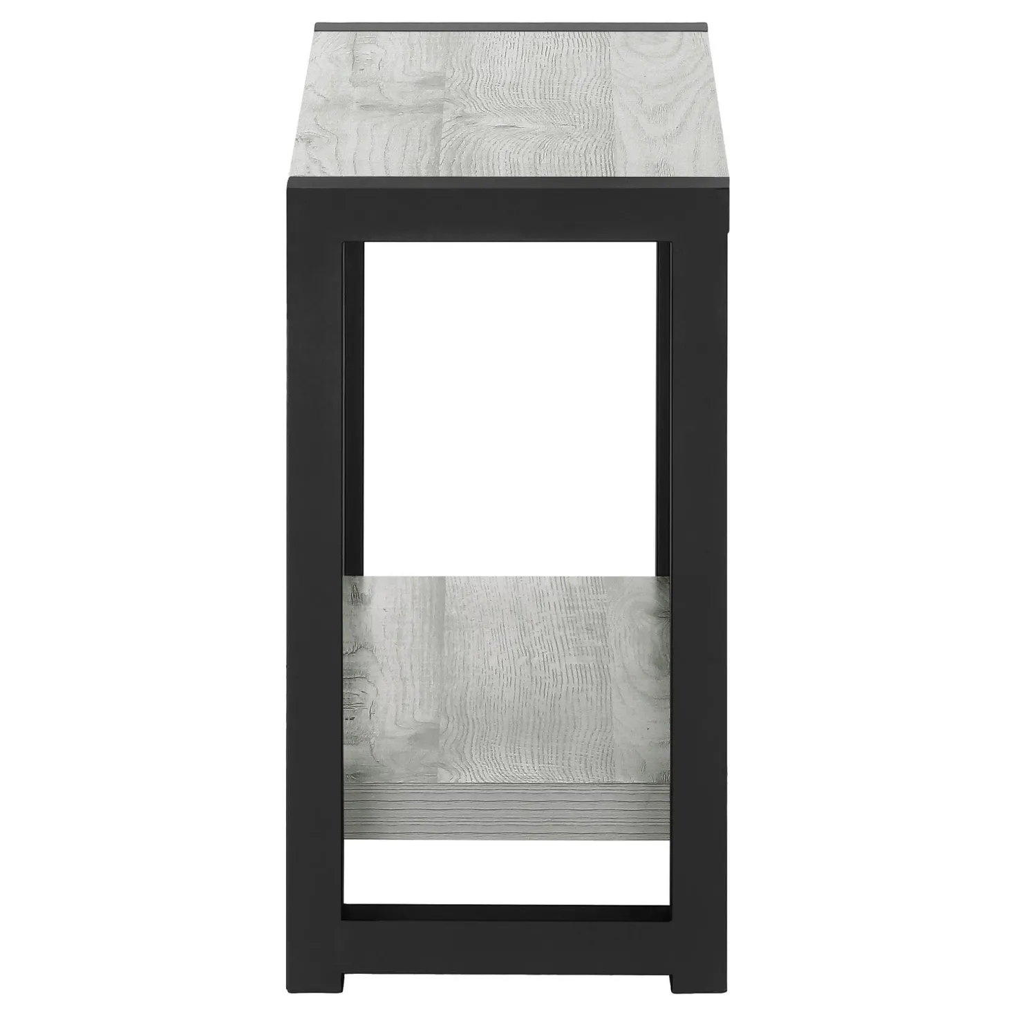 Table d'appoint - 2 niveaux, 1 tablette, panneaux épais, rectangulaire - 2 - Monarch
