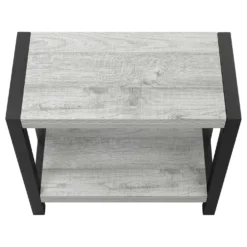 Table d'appoint - 2 niveaux, 1 tablette, panneaux épais, rectangulaire - 2 - Monarch