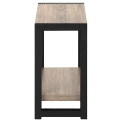 Table d'appoint - 2 niveaux, 1 tablette, panneaux épais, rectangulaire - 2 - Monarch