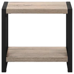 Table d'appoint - 2 niveaux, 1 tablette, panneaux épais, rectangulaire - 2 - Monarch