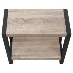 Table d'appoint - 2 niveaux, 1 tablette, panneaux épais, rectangulaire - 2 - Monarch