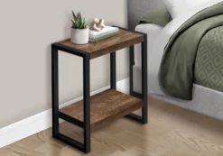 Table d'appoint - 2 niveaux, 1 tablette, rectangulaire - 24