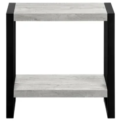 Table d'appoint - 2 niveaux, 1 tablette, rectangulaire - 24