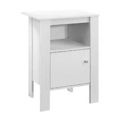 Table d'appoint - table de chevet blanc - Monarch