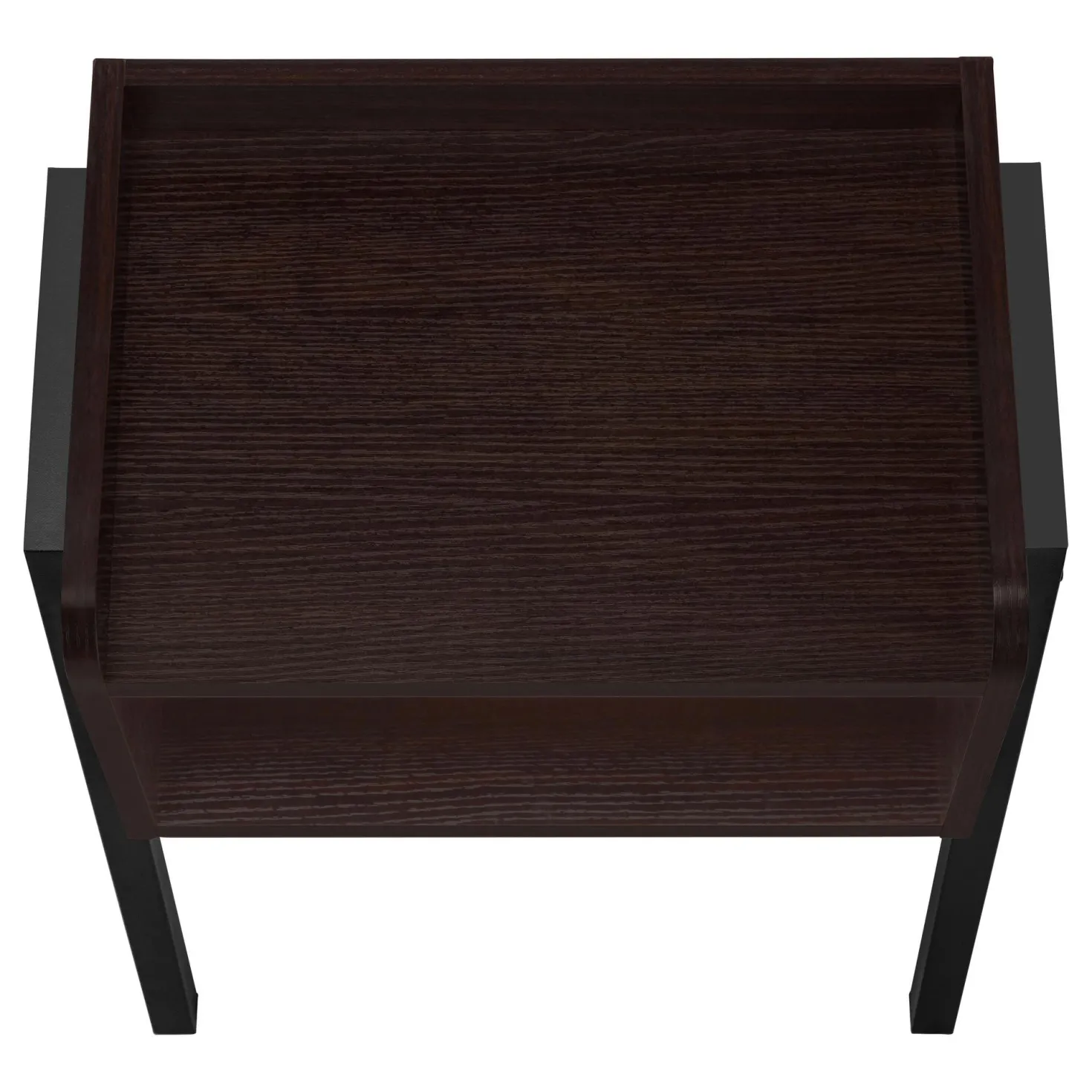 Table d'appoint, table de nuit - dessus de style plateau, 1 compartiment de - Monarch