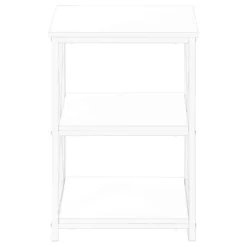 Table d'appoint, table de nuit - 3 niveaux, 2 tablettes, carré - 26