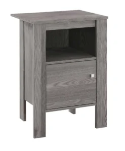 Table d'appoint, table de nuit - tablette ouverte, armoire de rangement, r - Monarch