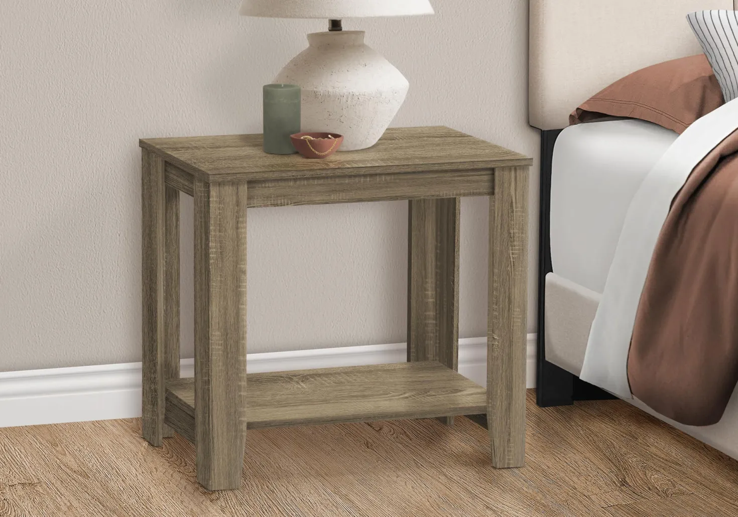 Table d'appoint - taupe foncé - Monarch