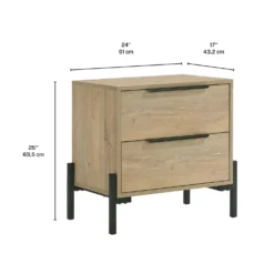 Table de chevet 2 tiroirs