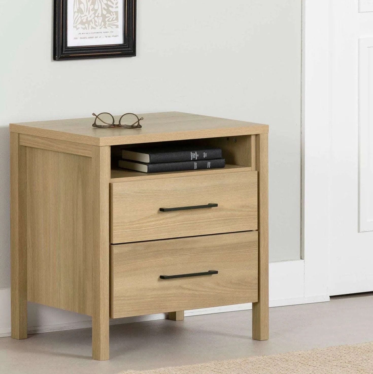 Table de chevet 2 tiroirs - South Shore