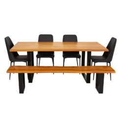 Table de 84 pouces avec 4 chaises