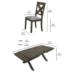Table et 4 chaises