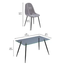 Table à manger avec 4 chaises