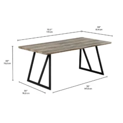 Table à manger rectangulaire 71