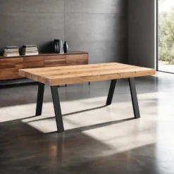 Table à manger rectangulaire 75"