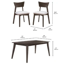 Table à manger rectangulaire 70