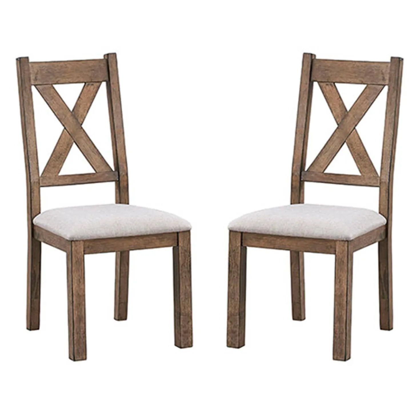 Table à manger rectangulaire avec 6 chaises - beige