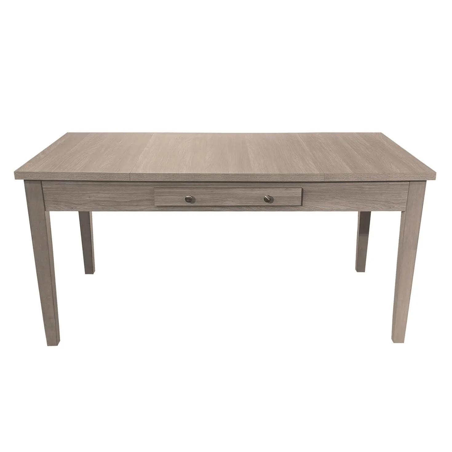 Table à manger rectangulaire avec panneaux à battants et tiroir