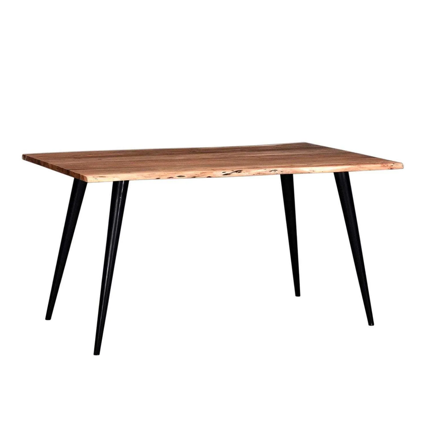 Table à manger rectangulaire en bois massif 58"