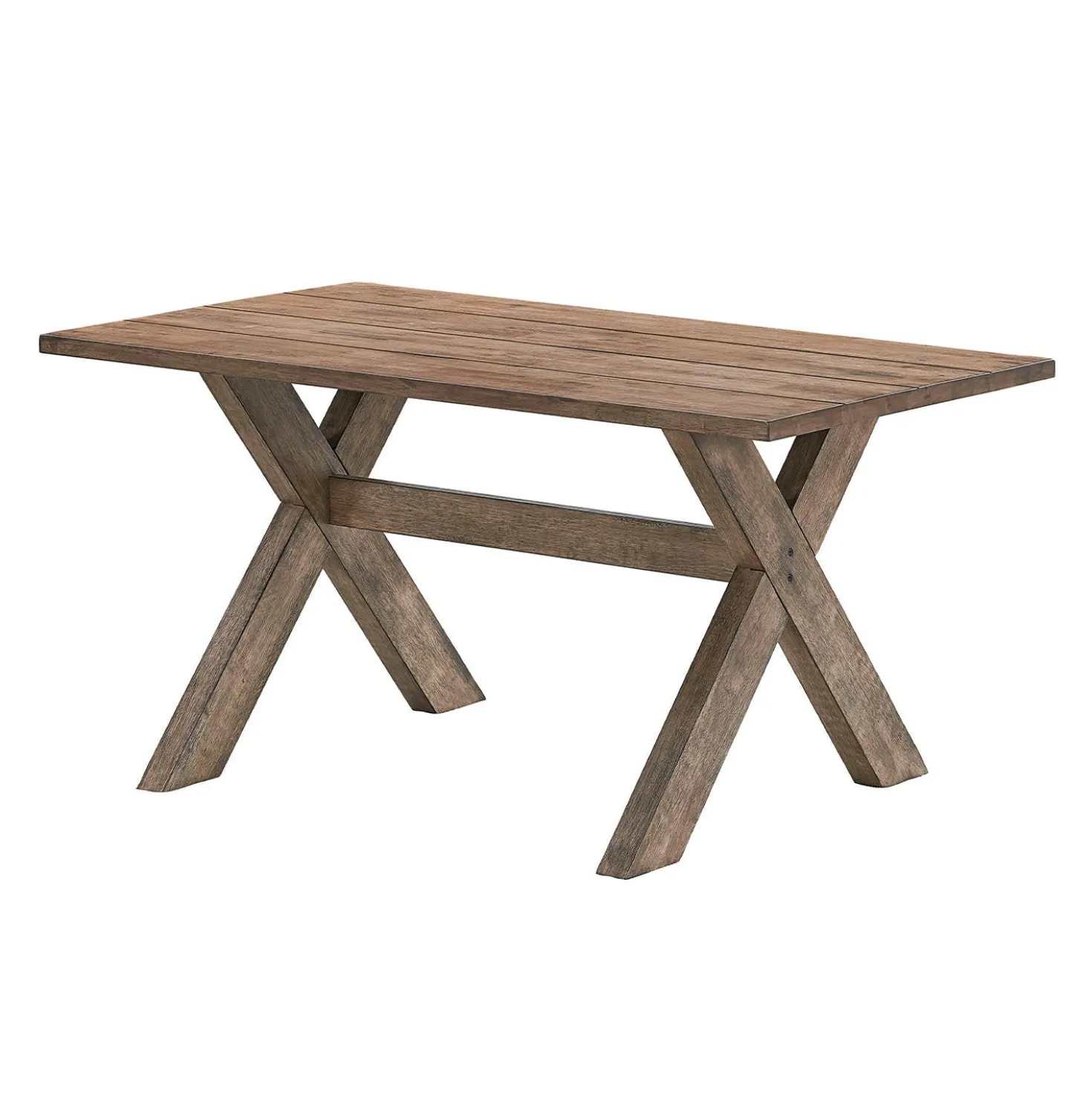 Table à manger rectangulaire en bois massif 59"