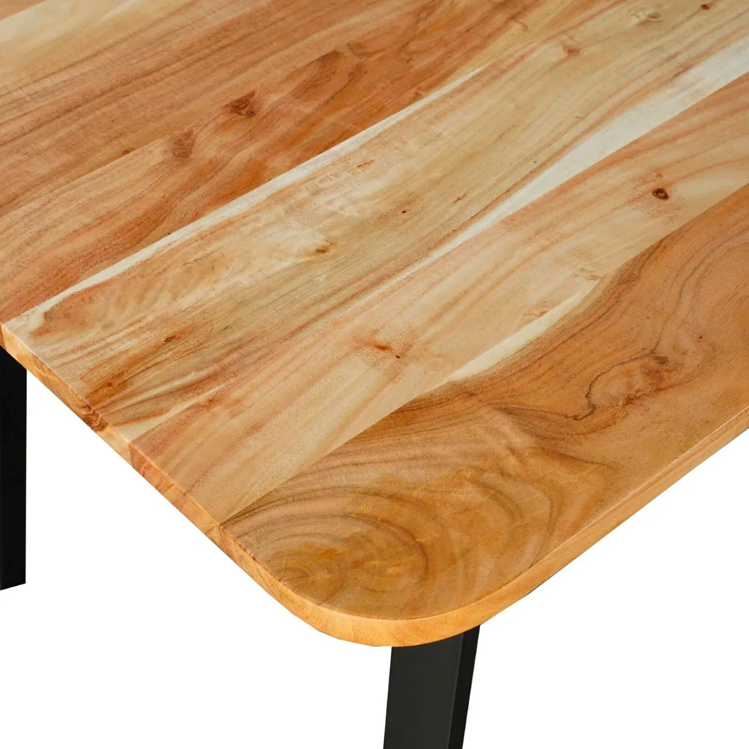 Table à manger rectangulaire en bois massif - 67"