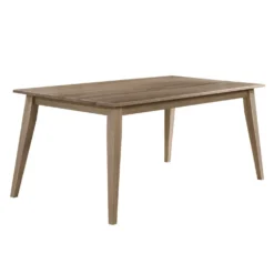 Table à manger rectangulaire en bois massif 70" - gris