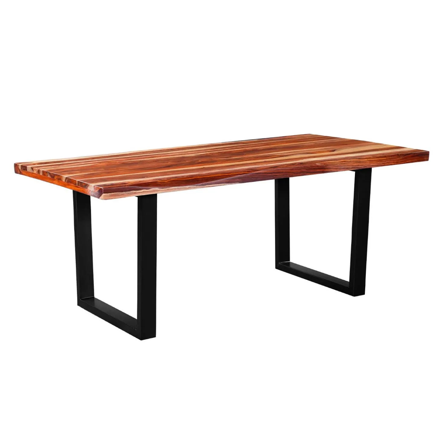 Table à manger rectangulaire en bois massif - 72"