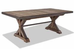 Table à manger rectangulaire en bois massif 79"