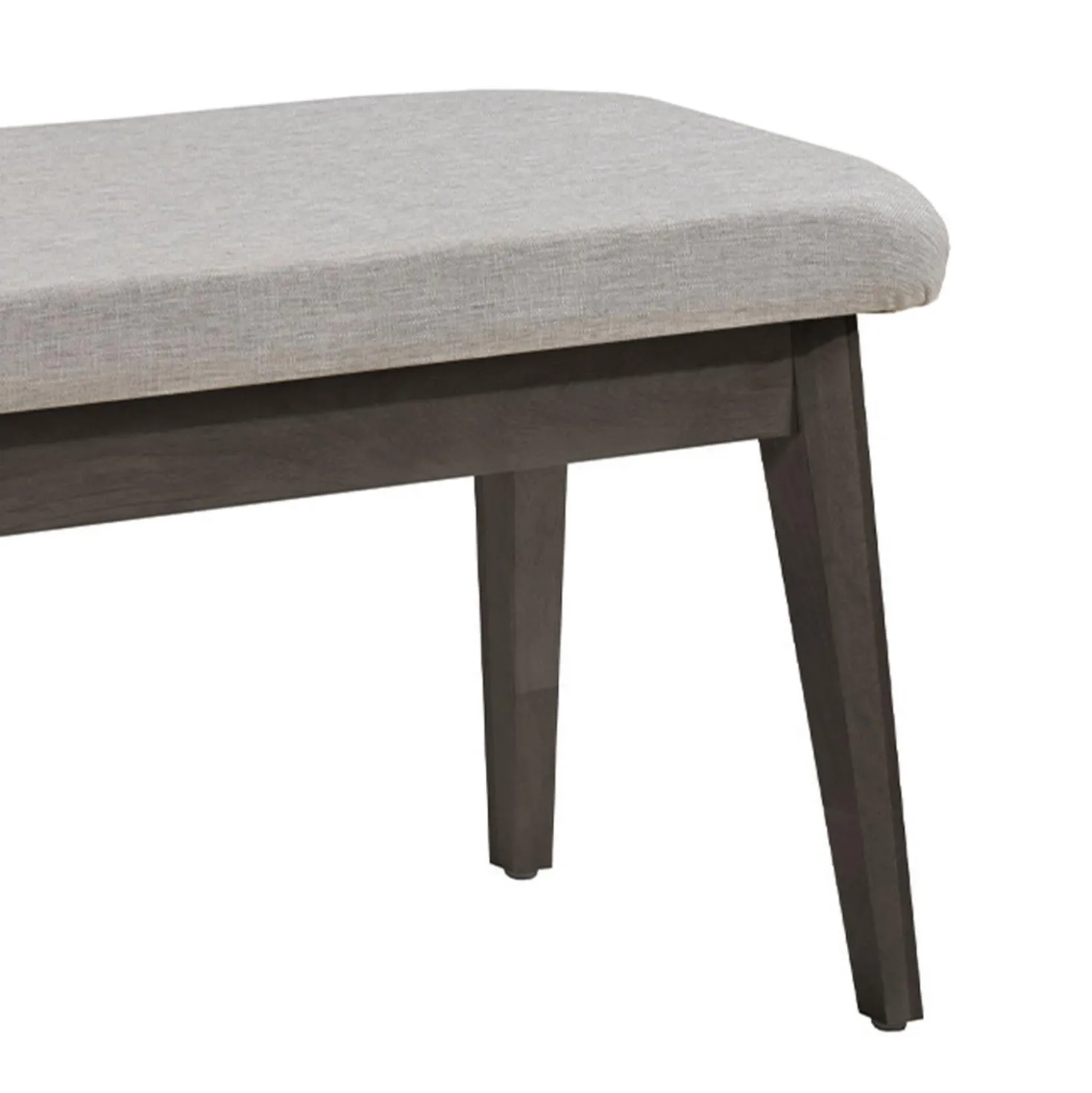 Table à manger rectangulaire extensible (48" à 60") avec 4 chaises et banc - ardoise