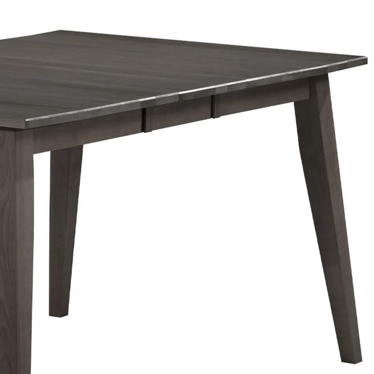 Table à manger rectangulaire extensible (48" à 60") avec 4 chaises et banc - ardoise