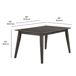 Table à manger rectangulaire extensible (48