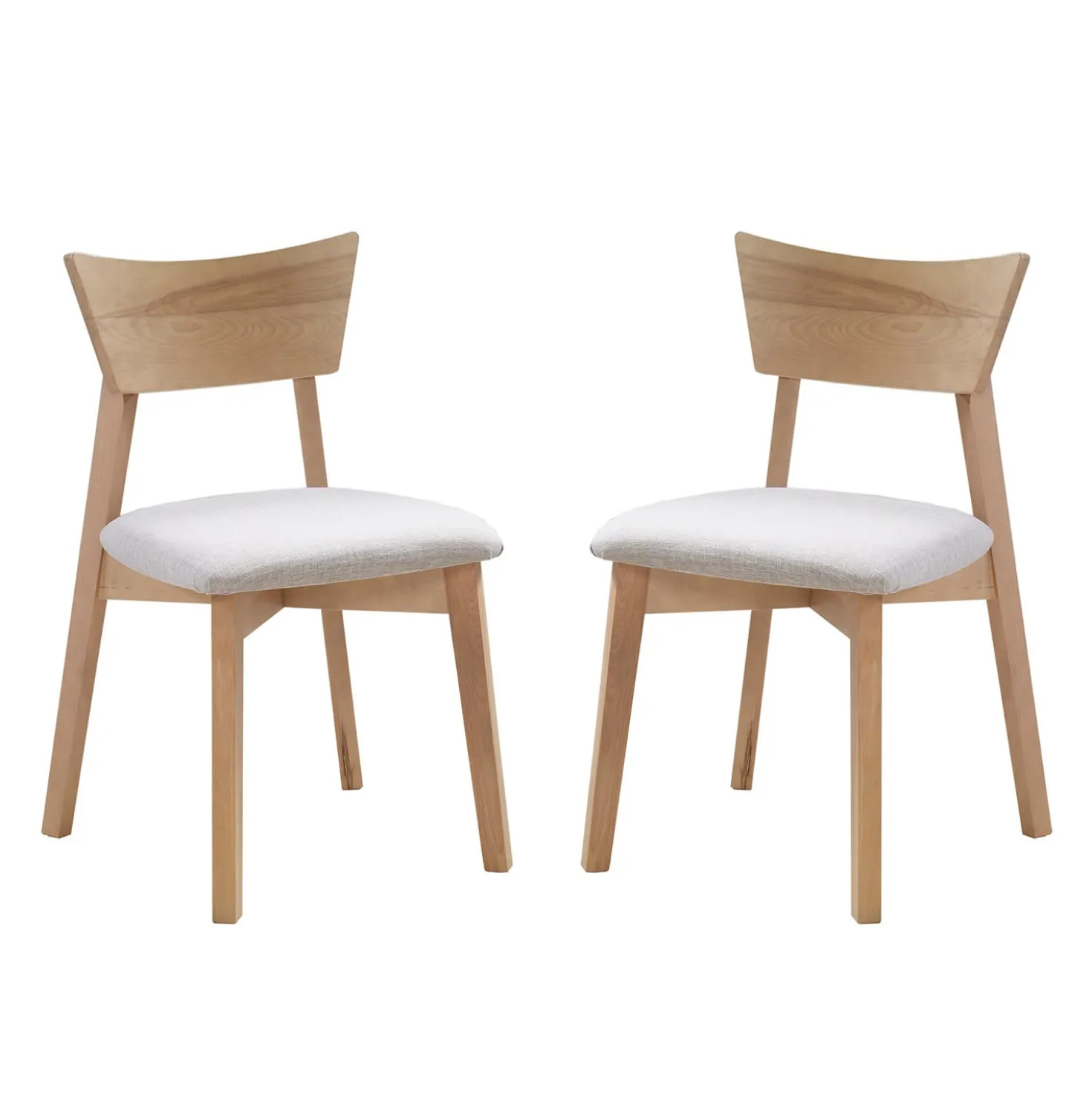 Table à manger rectangulaire extensible (48" à 60") avec 6 chaises - grège