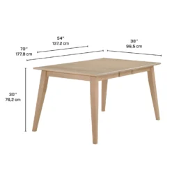 Table à manger rectangulaire extensible (54