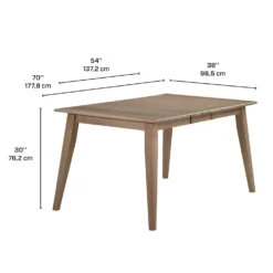 Table à manger rectangulaire extensible (54