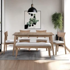 Table à manger rectangulaireextensible (54