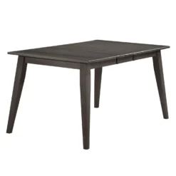 Table à manger rectangulaire extensible en bois massif 48" à 60" - ardoise
