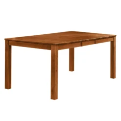 Table à manger rectangulaire extensible en bois massif 54" à 70"