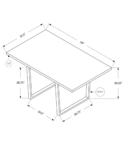 Table à manger rectangulaire 60