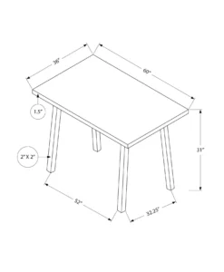 Table à manger rectangulaire 60