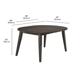 Table à manger ronde extensible (48