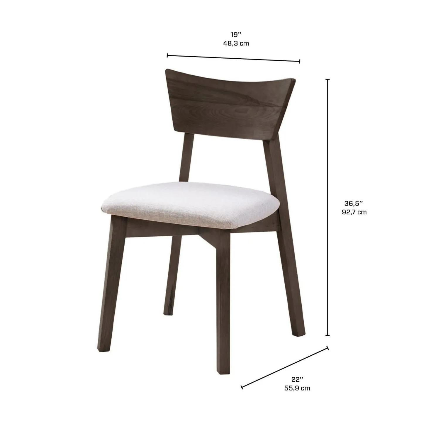 Table à manger ronde extensible (48" à 66") avec 4 chaises - ardoise