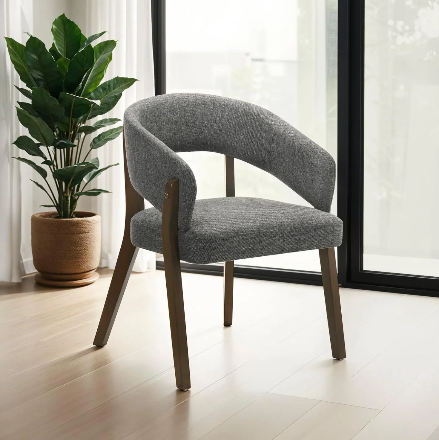 Table à manger ronde extensible (48 à 83") à piédestal avec 6 chaises