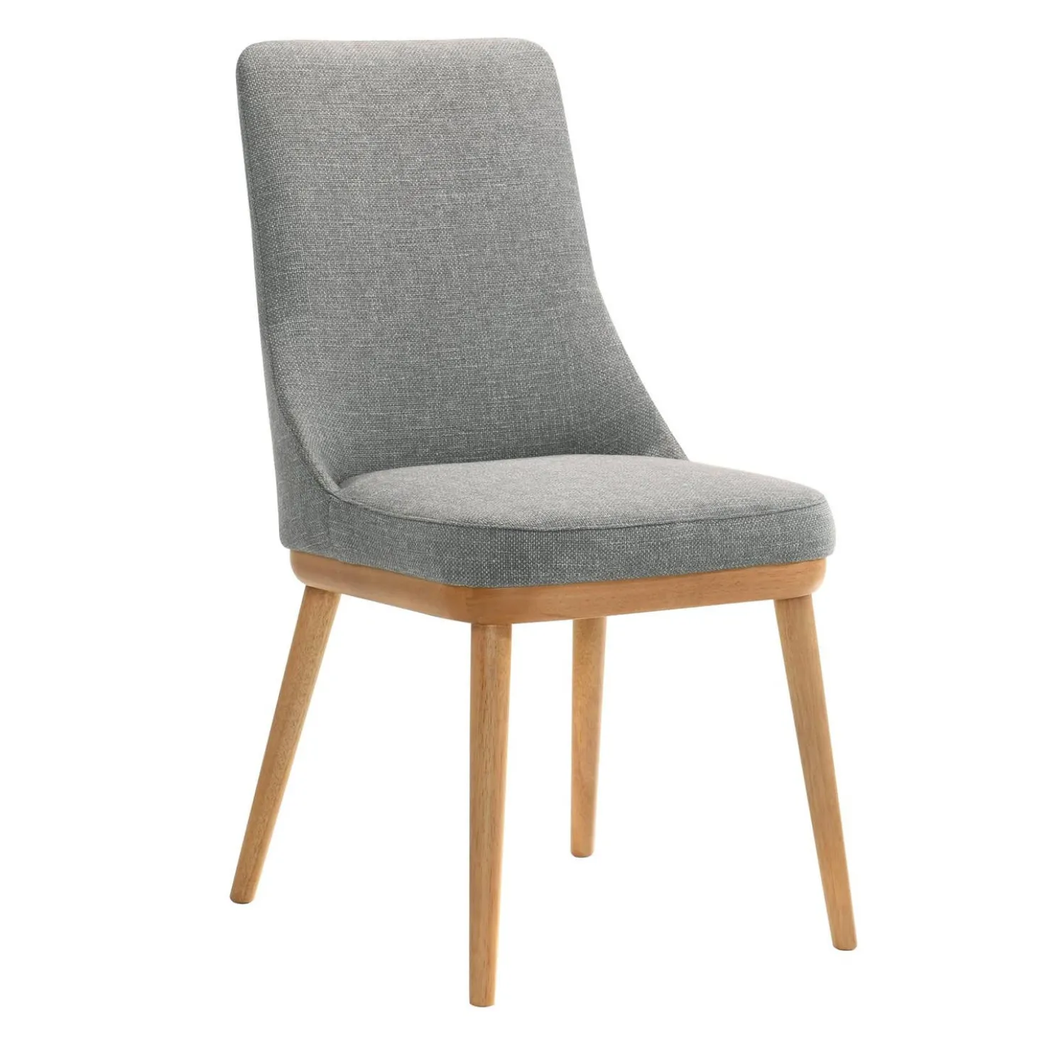 Table à manger ronde à piédestal avec 4 chaises - gris