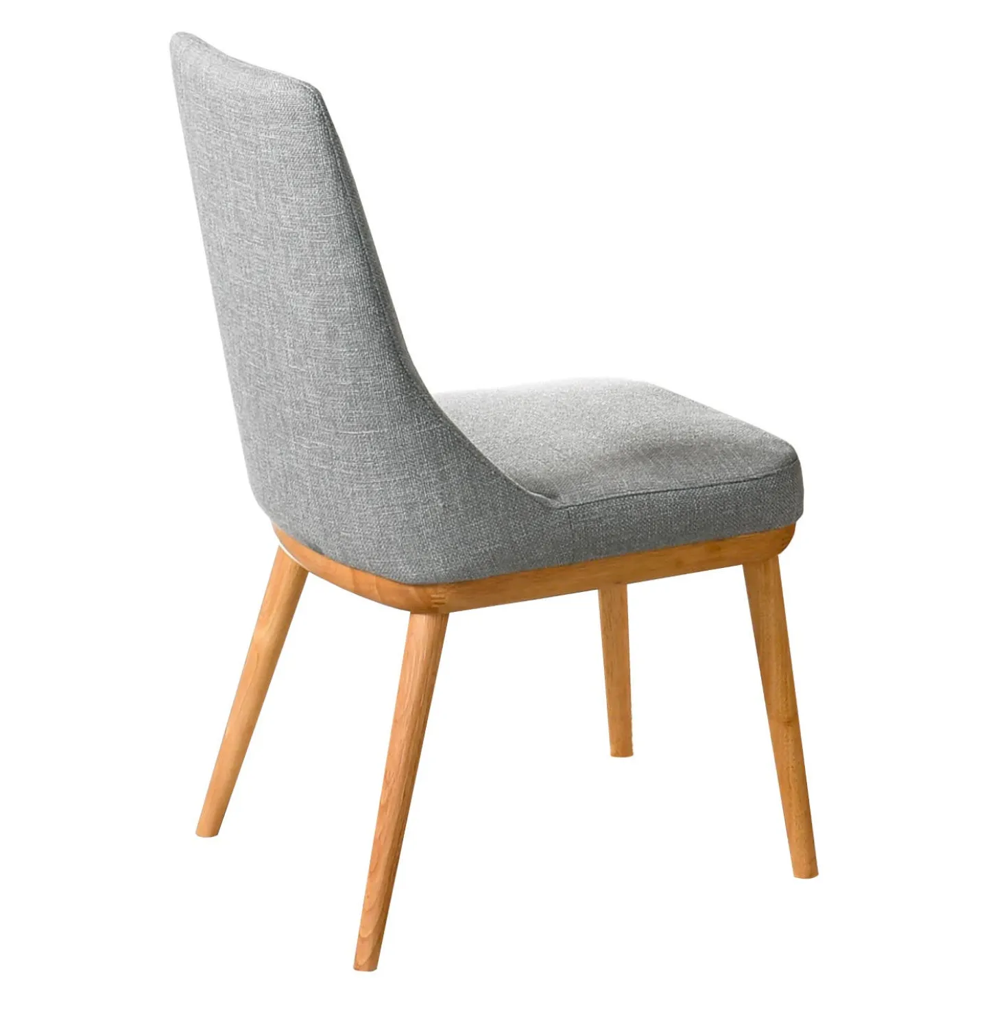 Table à manger ronde à piédestal avec 4 chaises - gris