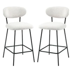 Tabourets (bte de 2) - blanc