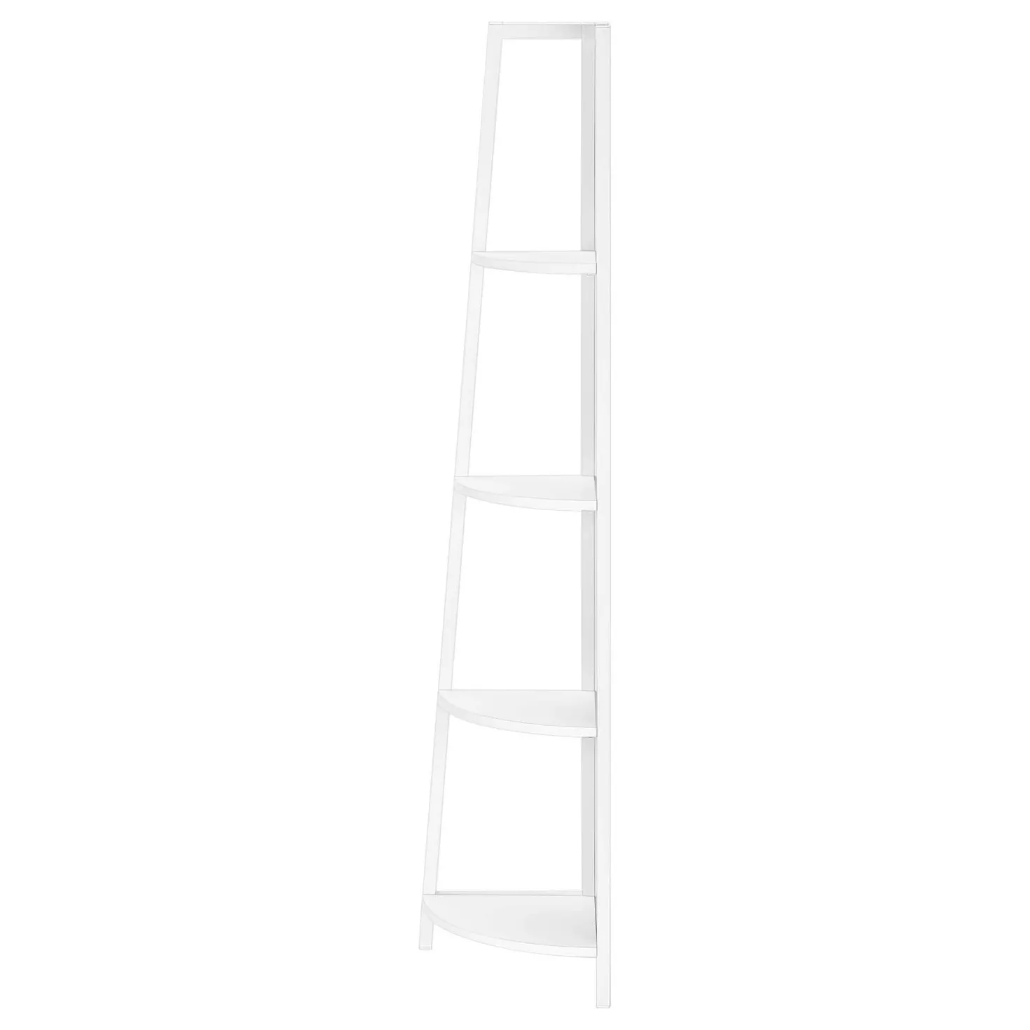 Étagère - 60"H, blanc, métal blanc en coin - Monarch